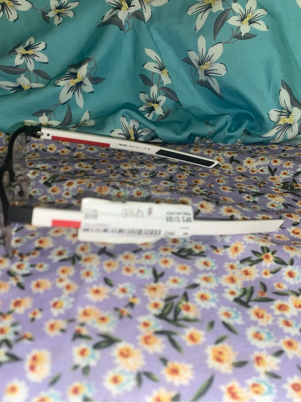 Prada Silver Semi-Rimless Women's Eyeglasses